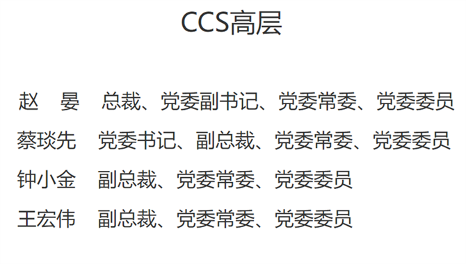 【人事】赵晏任中国船级社（CCS）社长