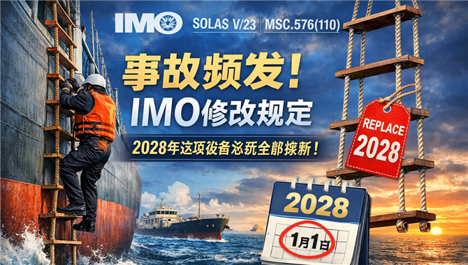 事故频发！IMO强制：2028年这项设备必须全