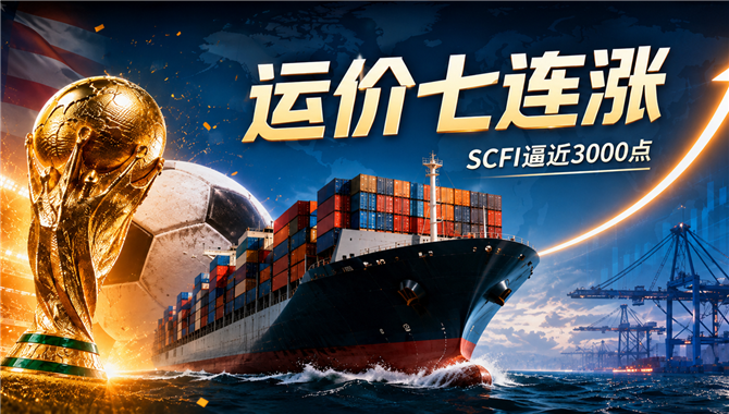 逼近3000点！集装箱运价，暴涨！